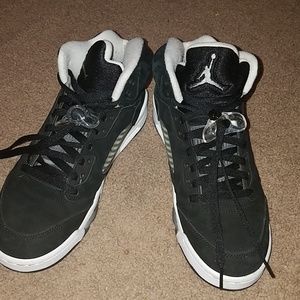 Black suede jordan 5